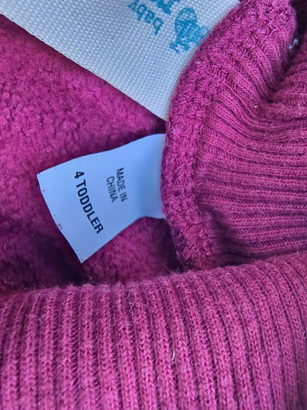 Toddler Girls Sherpa Fleece Lined Toggle Jacket Size 4T Burgundy Berry